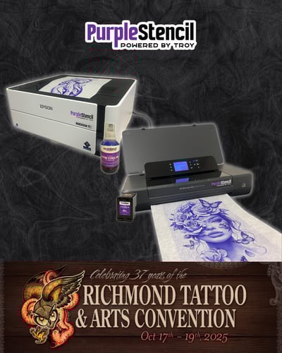 Purple Stencil & Richmond Tattoo & Arts Convention