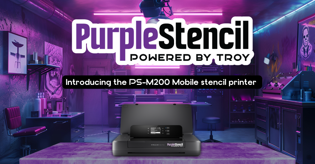 Purple Stencil Press Release Graphic 
